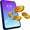 smartphone-gold-coin-3d-flat-modern-vector-illustration-concept-working-online-earning-money